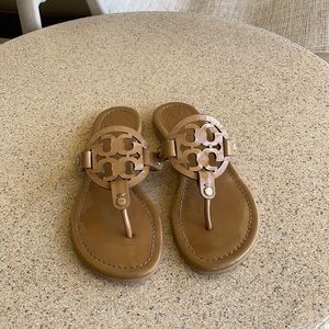 Tory Burch Miller Patent sandals in sand